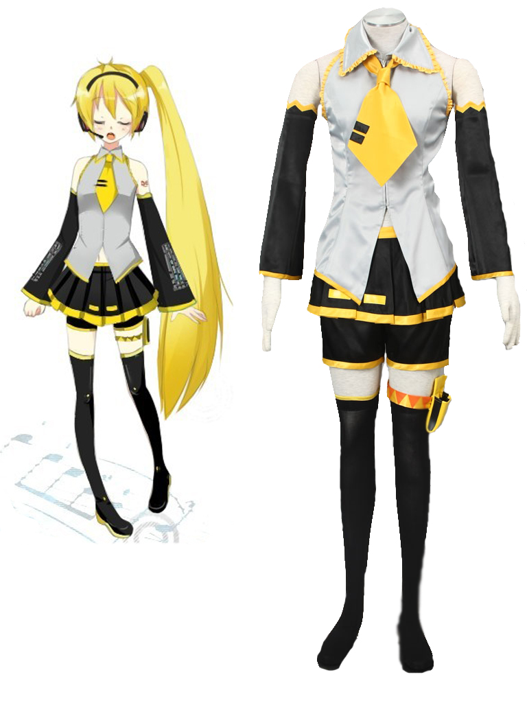 Vocaloid Akita Neru Yellow Cosplay Costume